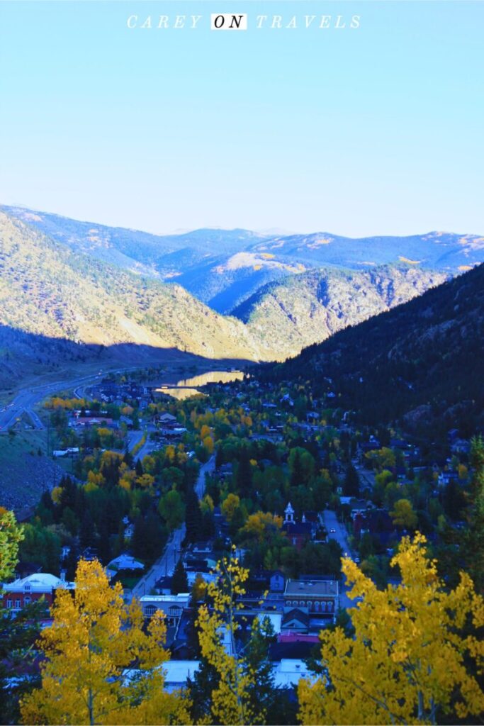 View over Georgetown from Guanella Pass
