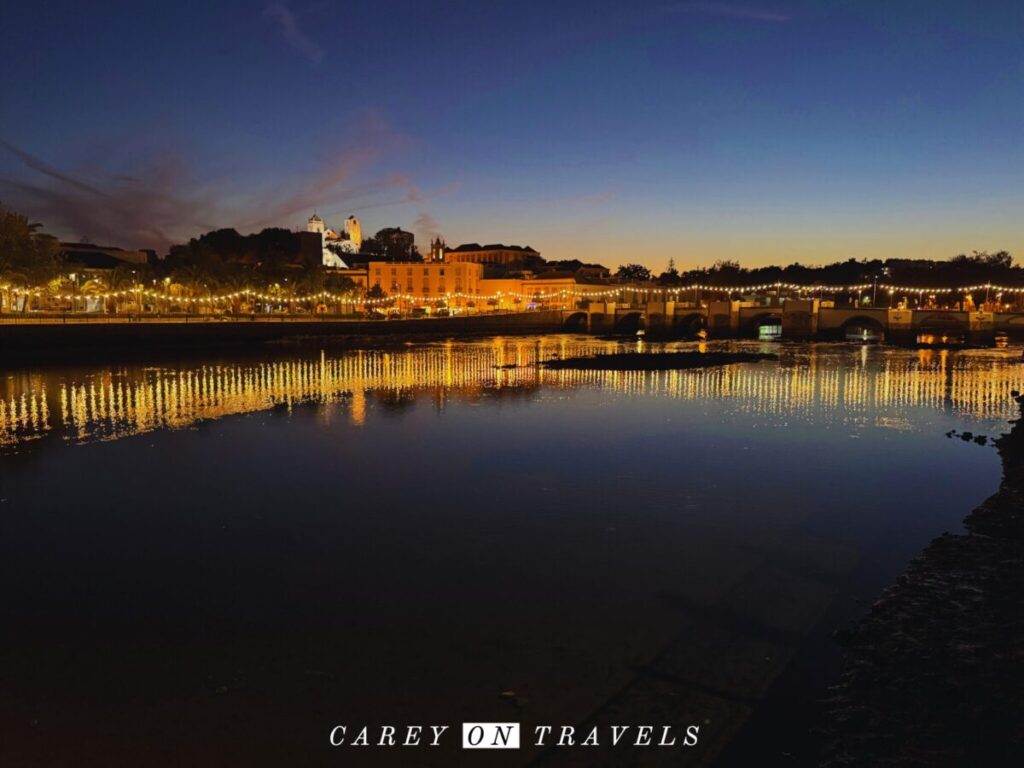Tavira's Roman Bridge at Night
