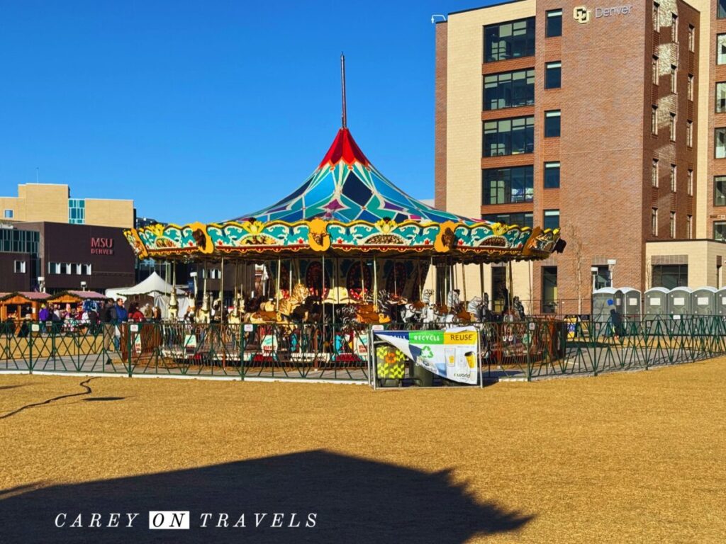 Western Carousel at the German Christmas Market in Denver