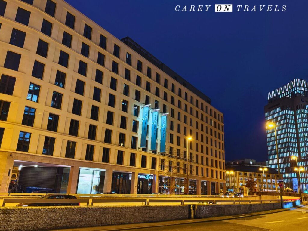Frankfurt Motel One just off the Christmas Market Walking Route