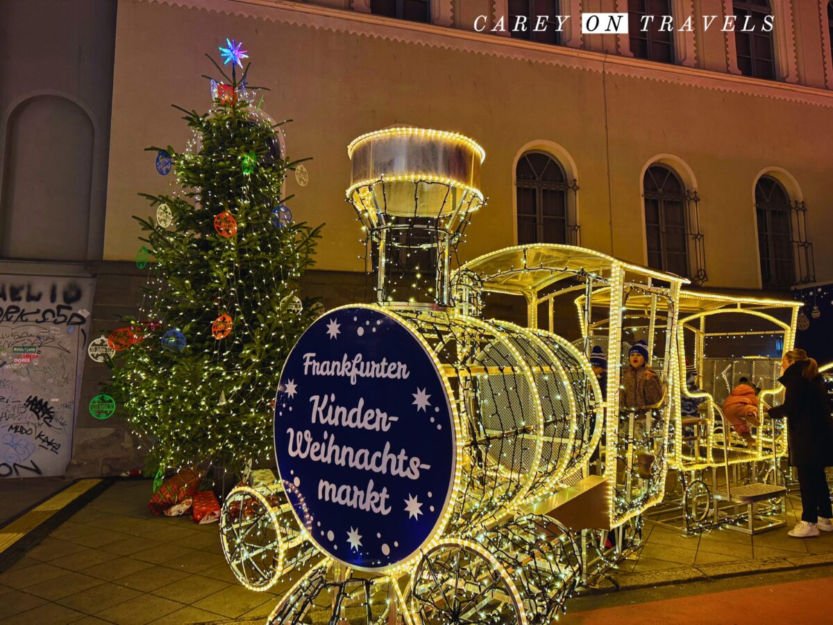 Mainkai Christmas Market Locomotive Frankfurt