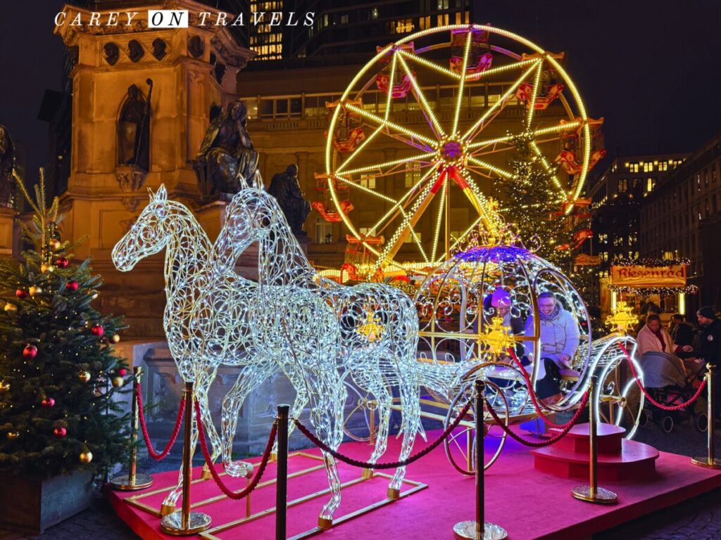 Roßmarkt Frankfurt Ferris Wheel and Horse with Coach