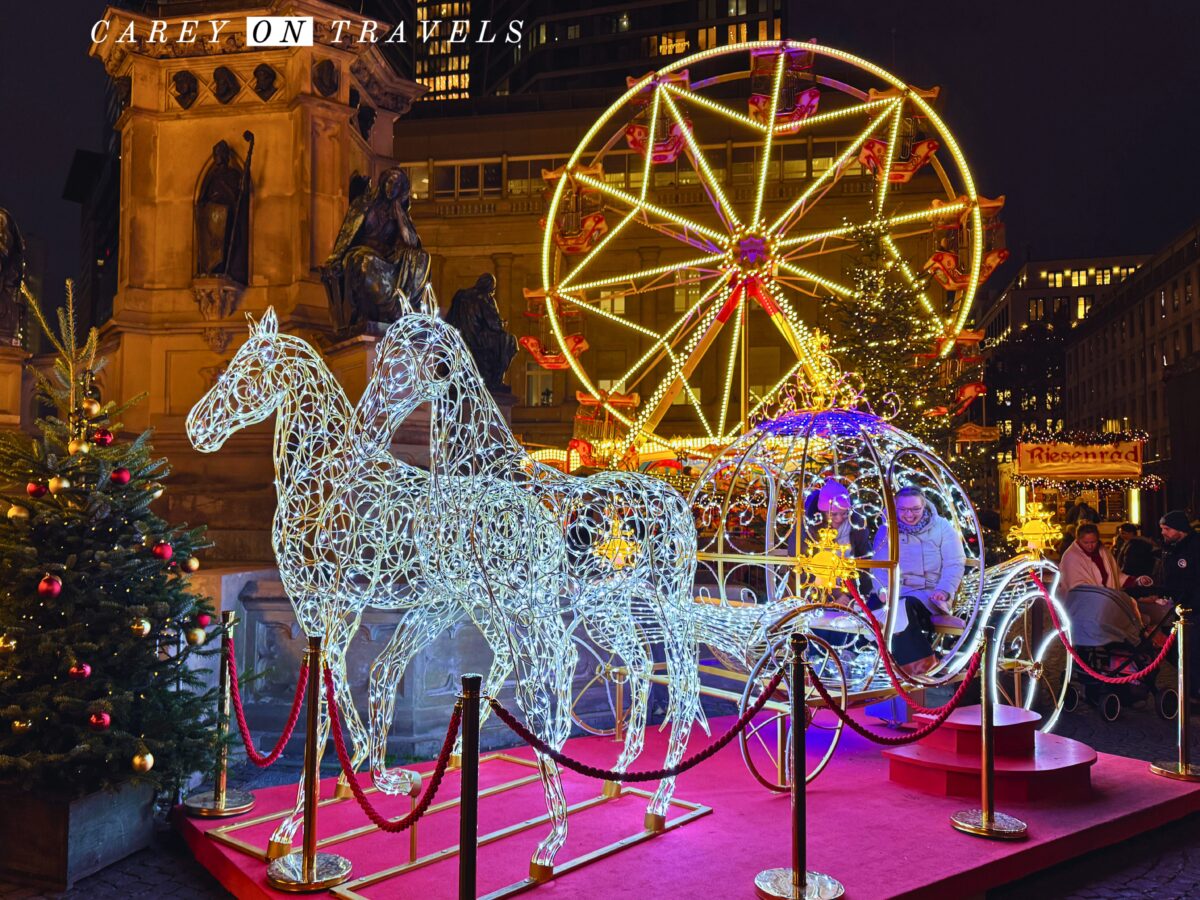 Roßmarkt Frankfurt Ferris Wheel and Horse with Coach