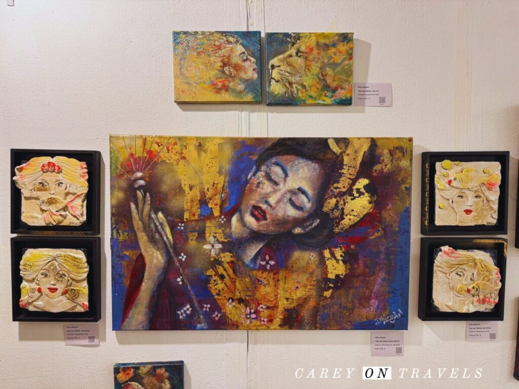 Artwork by Dhira Barein at Frankfurt's St. Paul's Church Artist Christmas Market 2025