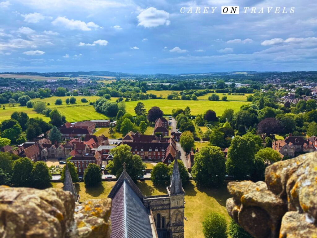 View from Salisbury Cathedral Tower