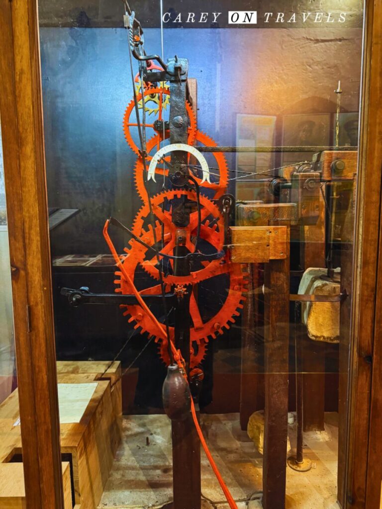 Clock Inside St. Andrews Church Castle Combe Village England