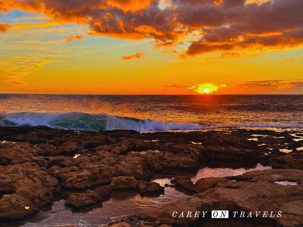 4:30 pm Sunset in Paphos Cyprus