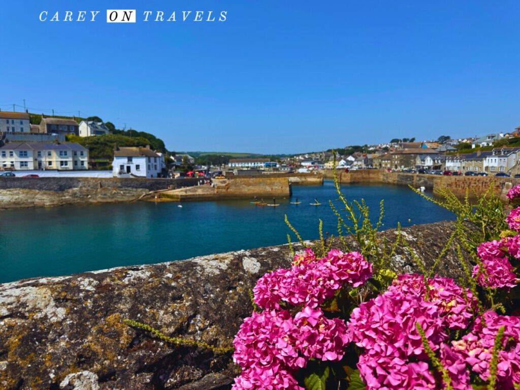 SUP in Porthleven Harbor in Cornwall