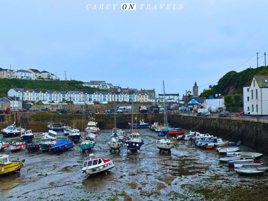 Porthleven Harbor at Low Tide