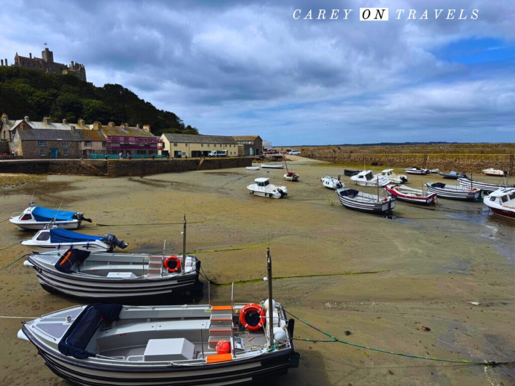Harbor at Low Tide at St Michael's Mount Cornwall