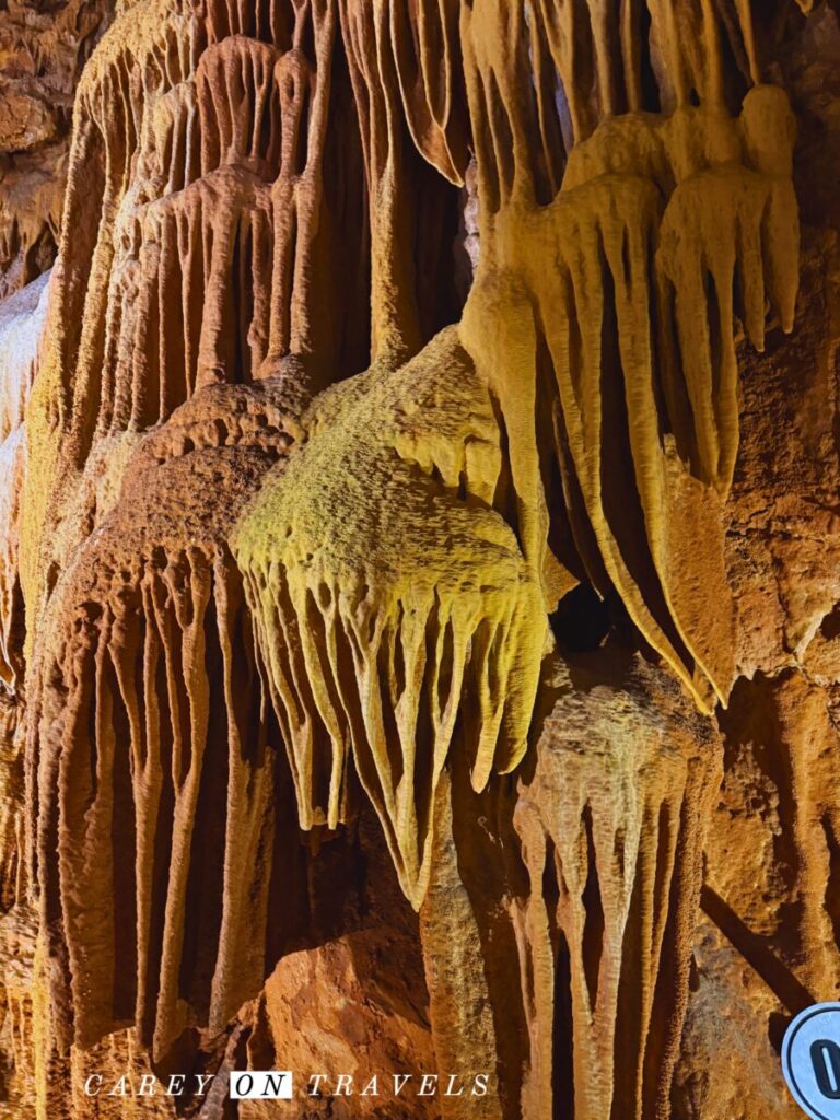 Stalactites in Grutas de Mira de Aire Caves, Portugal