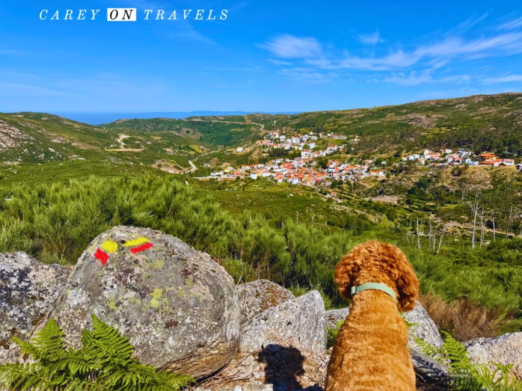 View of Sabugueiro from the Fervença Waterfall Trail 