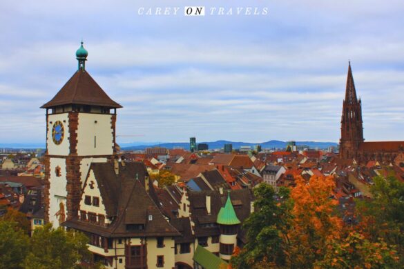 Views over Freiburg on the Climb to the Schlossberg