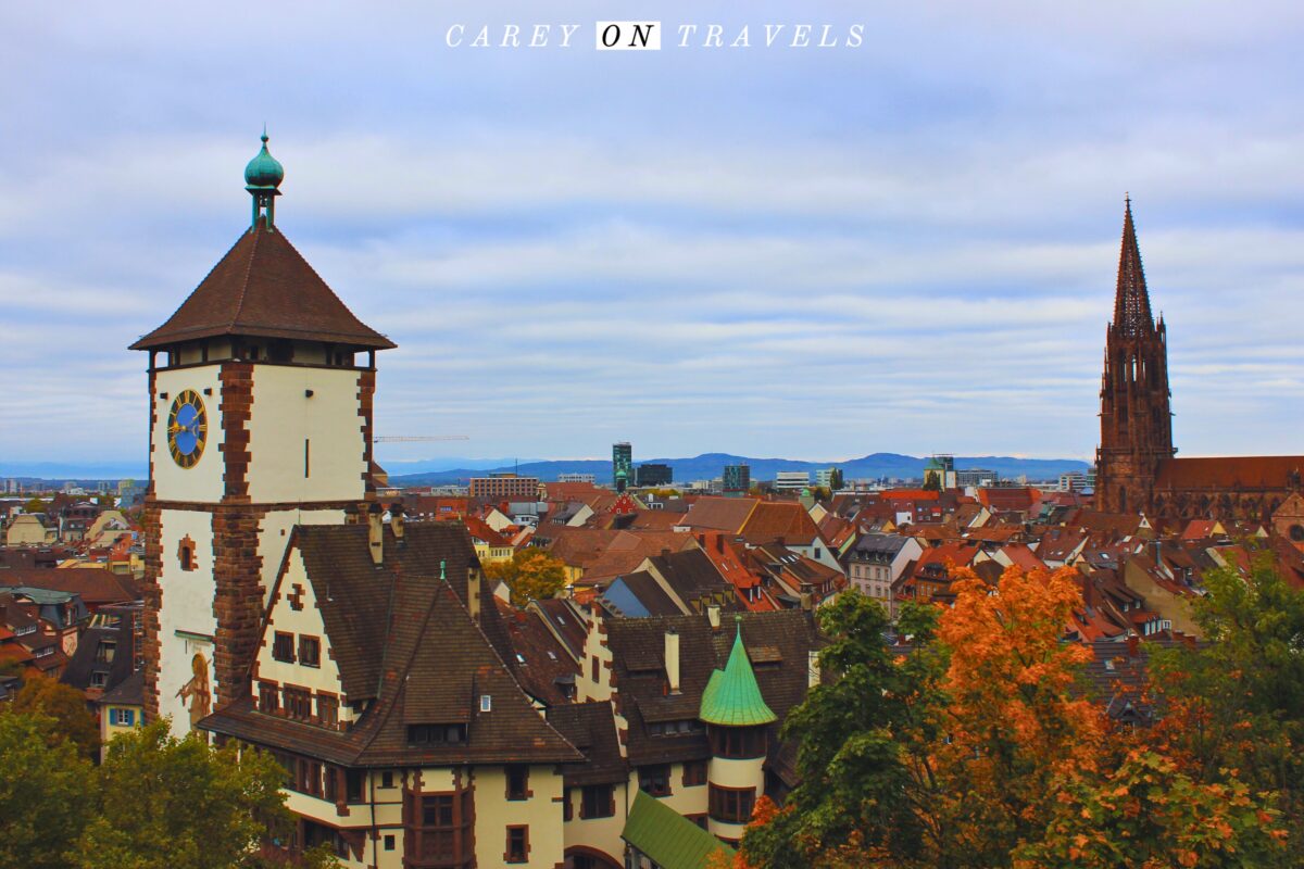 Views over Freiburg on the Climb to the Schlossberg
