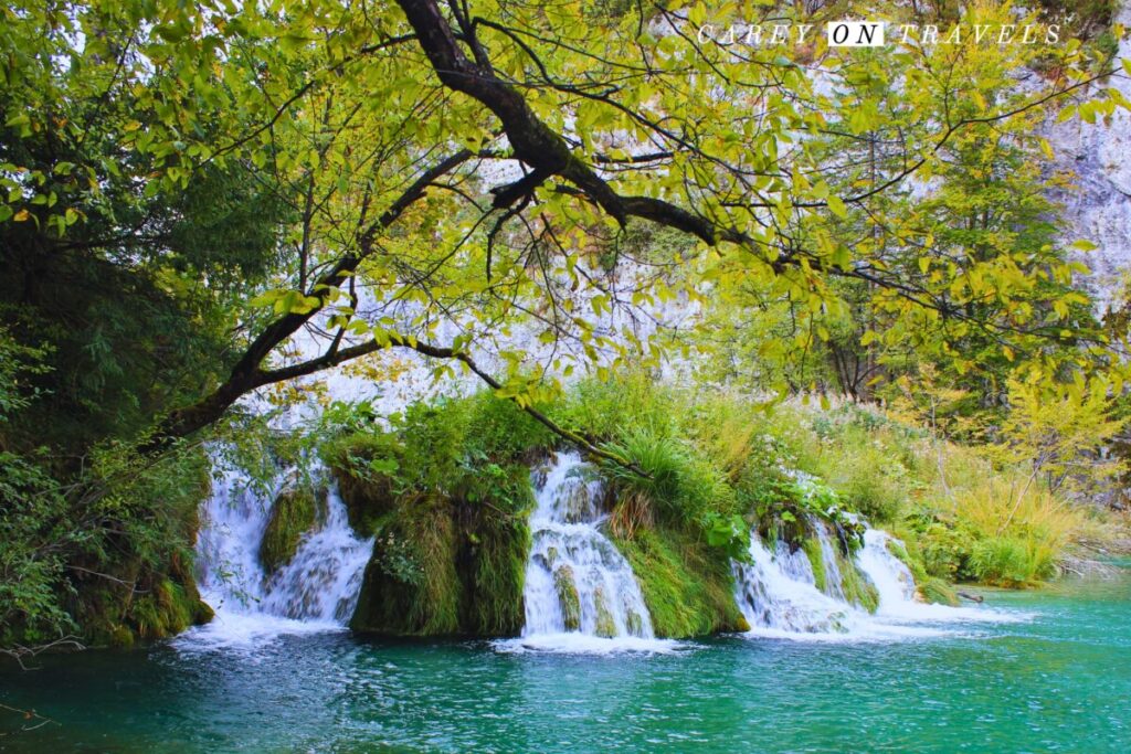 Plitvice Lower Falls area in autumn