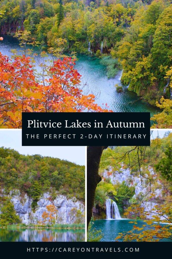 Plitvice Lakes National Park in Autumn pin1