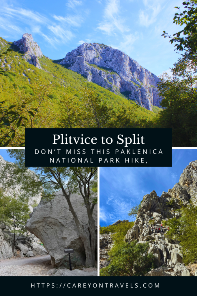 Paklenica National Park hike pin2