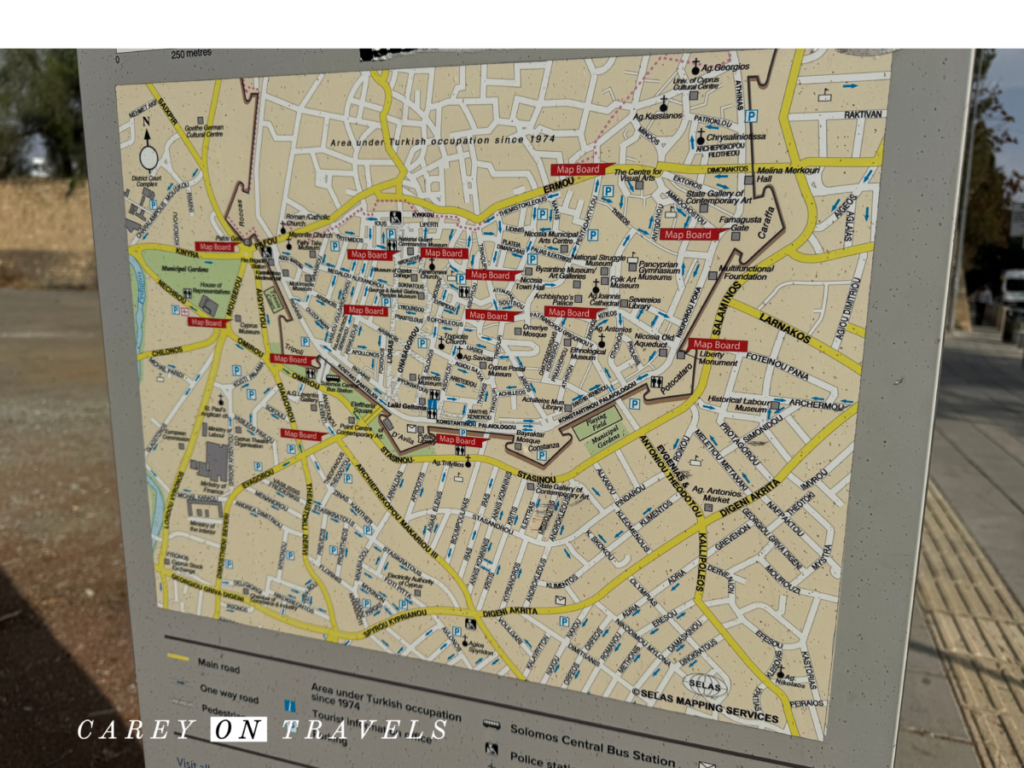 Nicosia Greek City Map