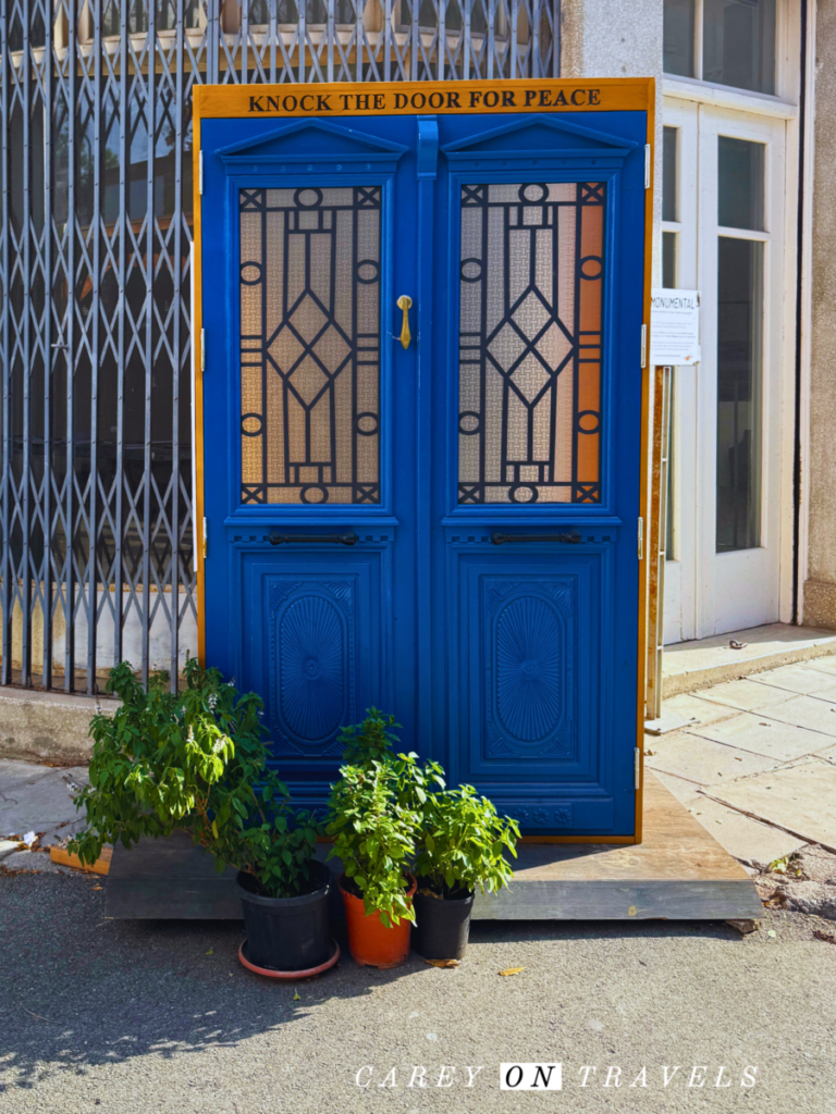 Nicosia Knock for Peace Door at Ledra Street Crossing