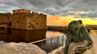 Paphos Castle at Sunset