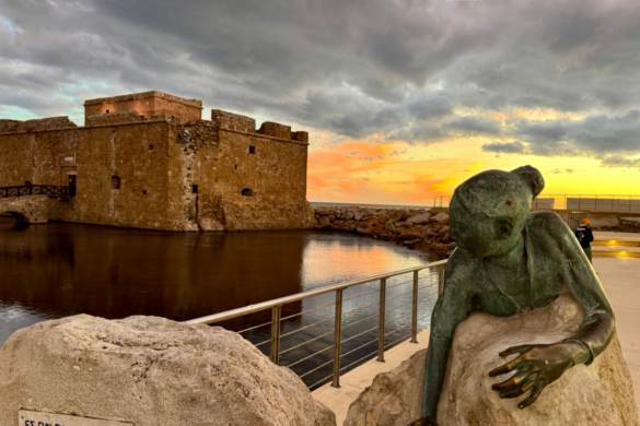 Paphos Castle at Sunset