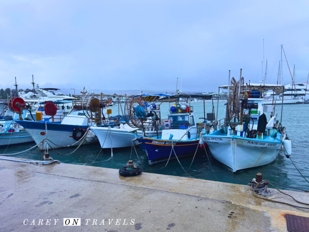Paphos Harbor Fishing Boats